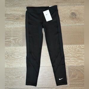 Nike Girls Small Dri-Fit Black Training Leggings NWT